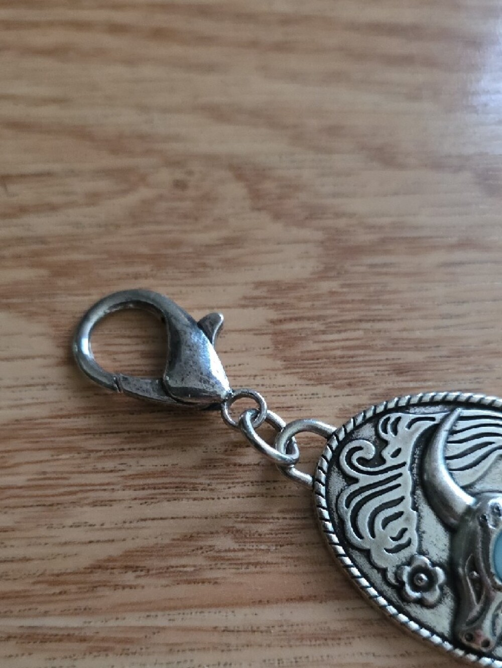 Silver Western Concho Link Bull Chain Belt - Picture 5 of 5